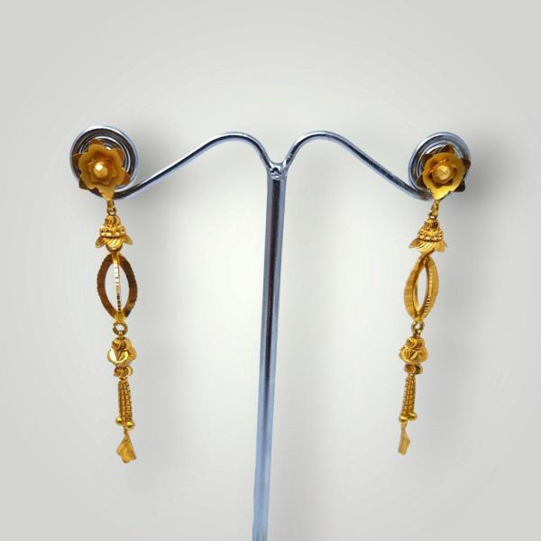 Beautiful Long Earrings with Fancy Design