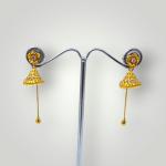 Fancy Gold Jhumke with Beautiful Design 