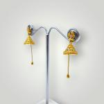 Fancy Gold Jhumke with Beautiful Design 