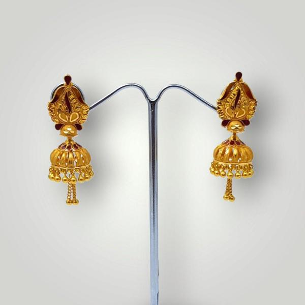 Elegant Gold Jhumke for Ladies