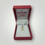 Beautiful Gold Zerkon Alphabet R Pendent