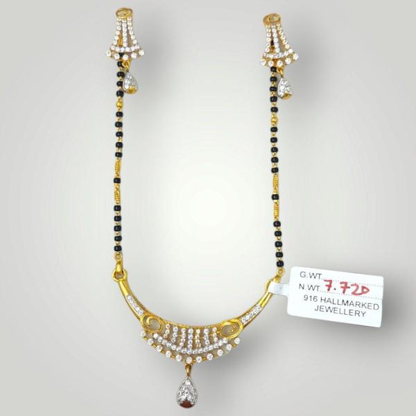 Zerkon Small Mangal Sutra With Earrings