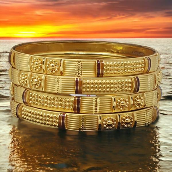 Adorable Gold Bangles for Ladies 