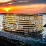 Adorable Ladies Gold Bangles