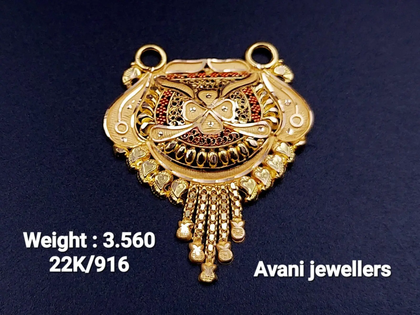 Gold Mangalsutra Pendant