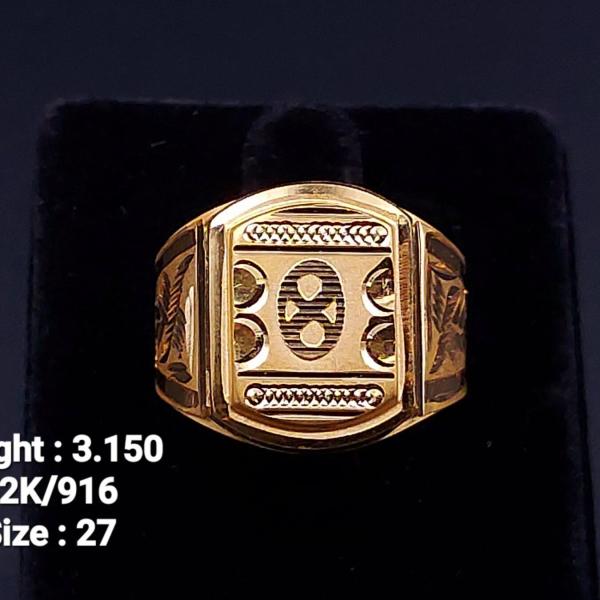 Gold Gents Ring