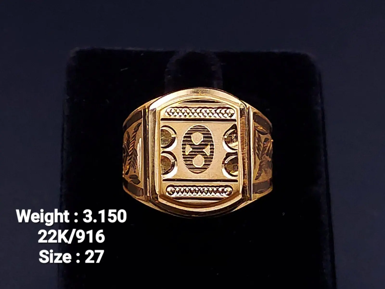 Gold Gents Ring