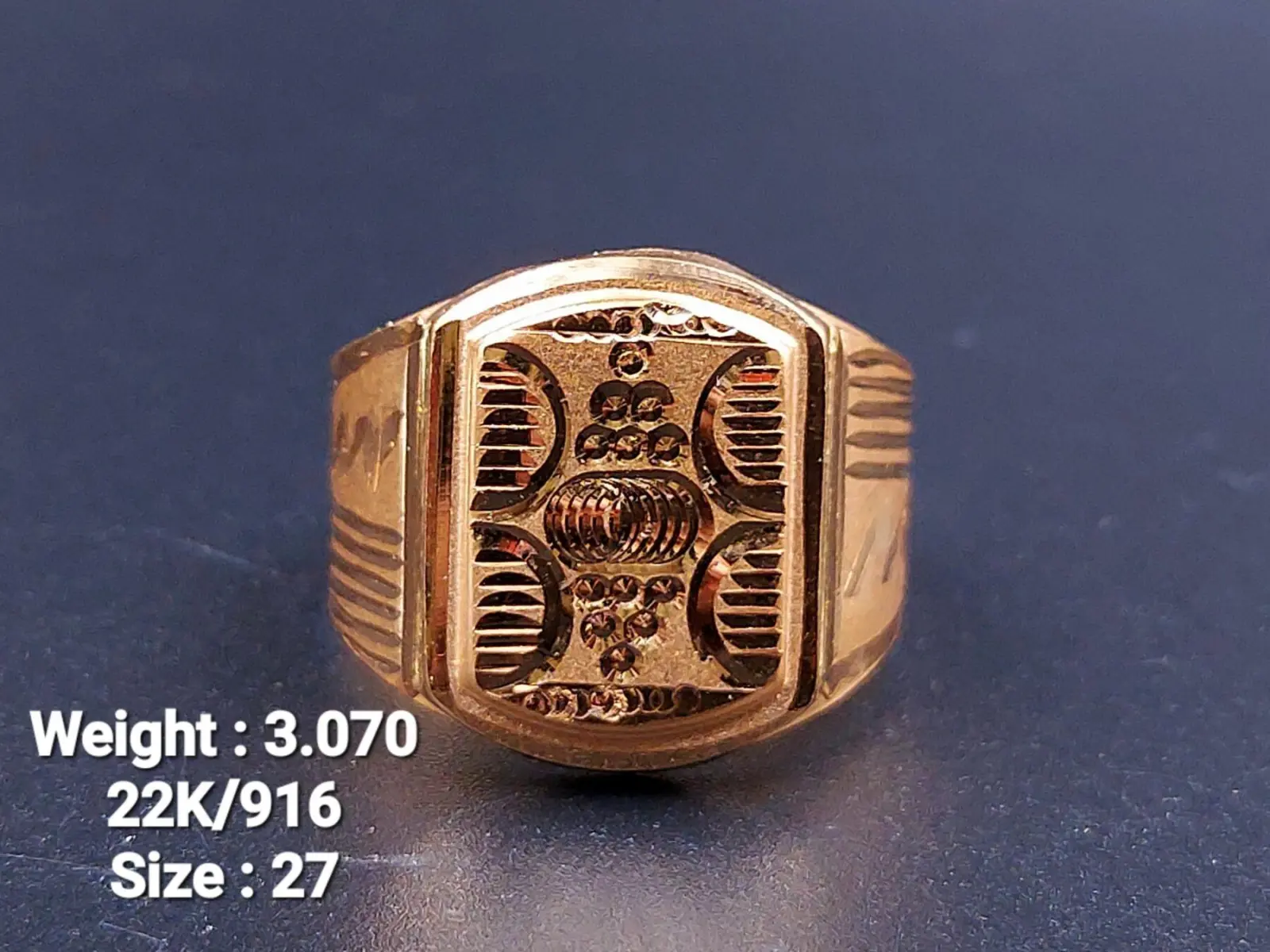 Gold Gents Ring