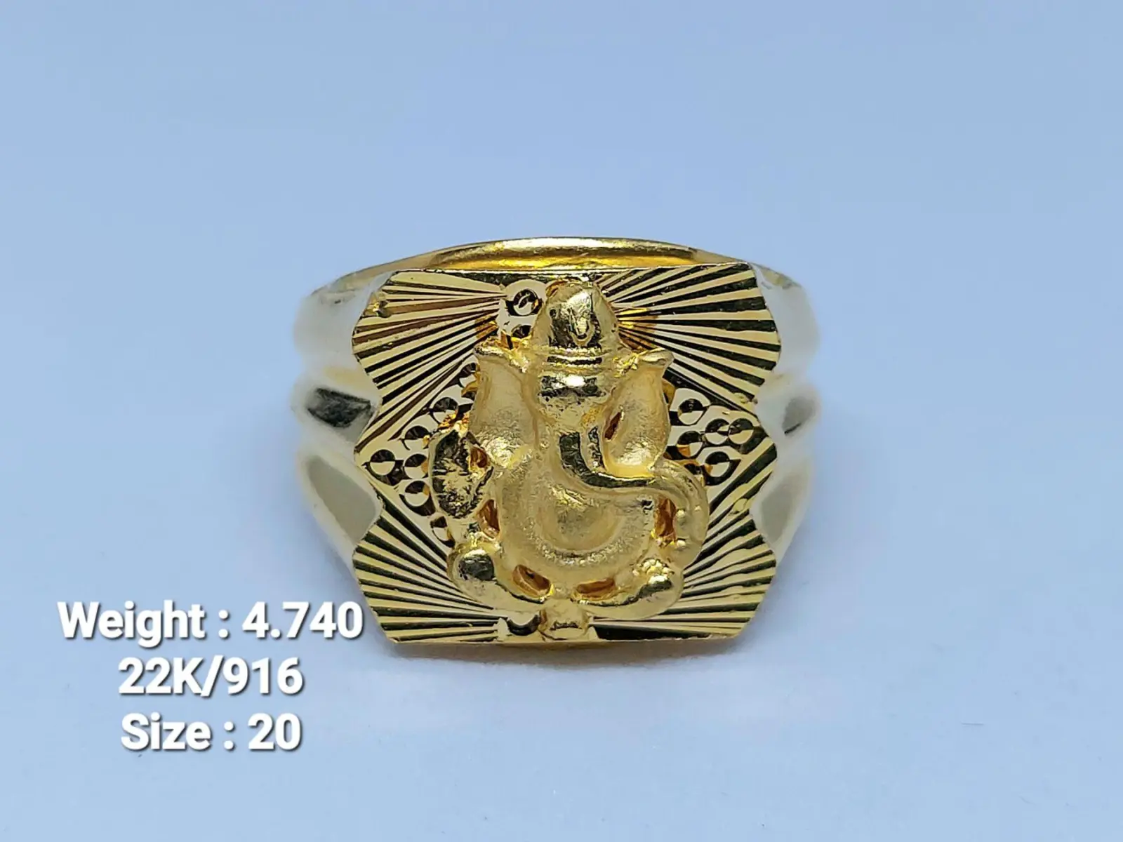 Gold Gents Ring