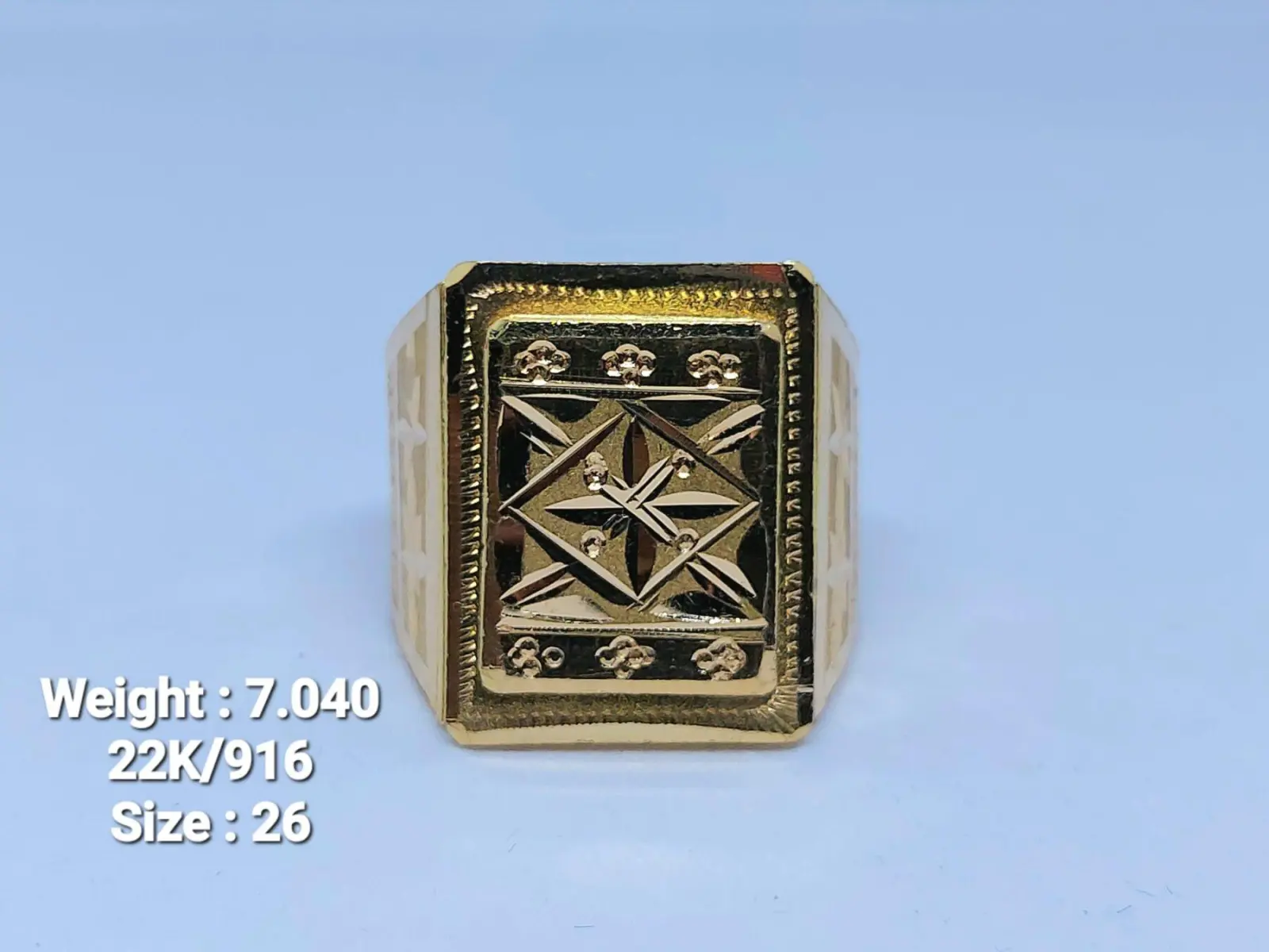 Gold Gents Ring