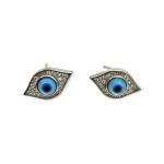 925 Sterling Silver Tops in Blue Evil-Eye