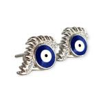 925 Sterling Silver Evil-Eye Tops in Dark Blue Colour