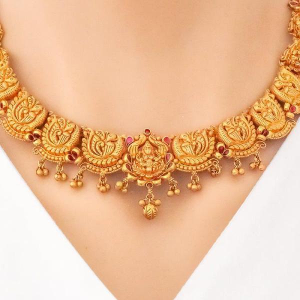 Unique Palatial Lakshmi Necklace Set