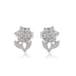 925 Sterling Silver Swarovski Zirconia Minimalistic Designer Stud Earrings