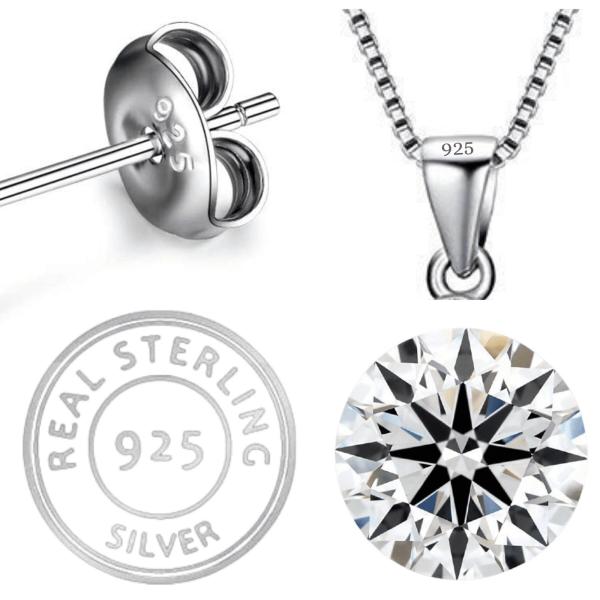 925 Sterling Silver Natural Square border Gemstone Pendent with Chain for Women & Girls