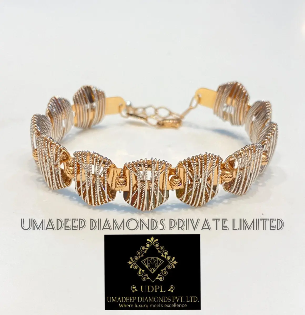 Italian Laser Ladies Bracelet 18k