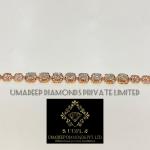 Natural Diamonds Rose Gold Bracelet 14k