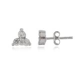 925 Sterling Silver Swarovski Zirconia Minimalistic Designer Stud Earrings