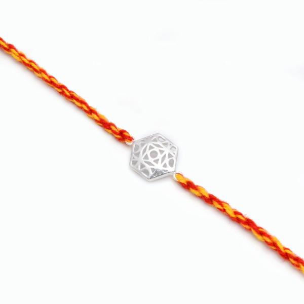 925 Sterling Silver Handcrafted Rakhi for Brother