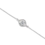 925 Sterling Silver Swarovski Zirconia Minimalistic Bracelet