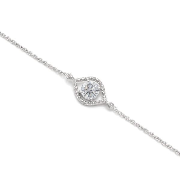 925 Sterling Silver Swarovski Zirconia Minimalistic Bracelet