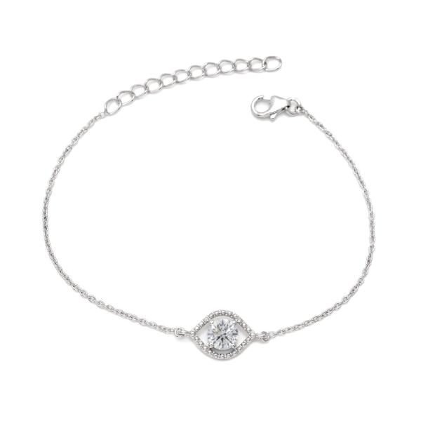 925 Sterling Silver Swarovski Zirconia Minimalistic Bracelet