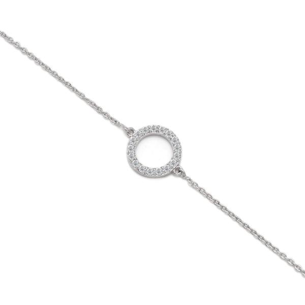 925 Sterling Silver Swarovski Zirconia Minimalistic Bracelet