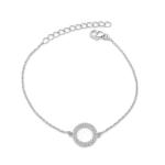 925 Sterling Silver Swarovski Zirconia Minimalistic Bracelet