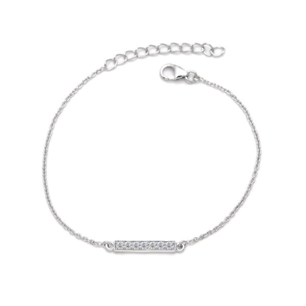 925 Sterling Silver Swarovski Zirconia Minimalistic Bracelet