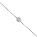 925 Sterling Silver Swarovski Zirconia Minimalistic Bracelet