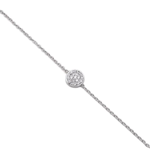 925 Sterling Silver Swarovski Zirconia Minimalistic Bracelet