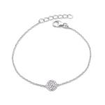 925 Sterling Silver Swarovski Zirconia Minimalistic Bracelet