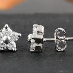 925 Sterling Silver Swarovski Zirconia Minimalistic Designer Stud Earrings