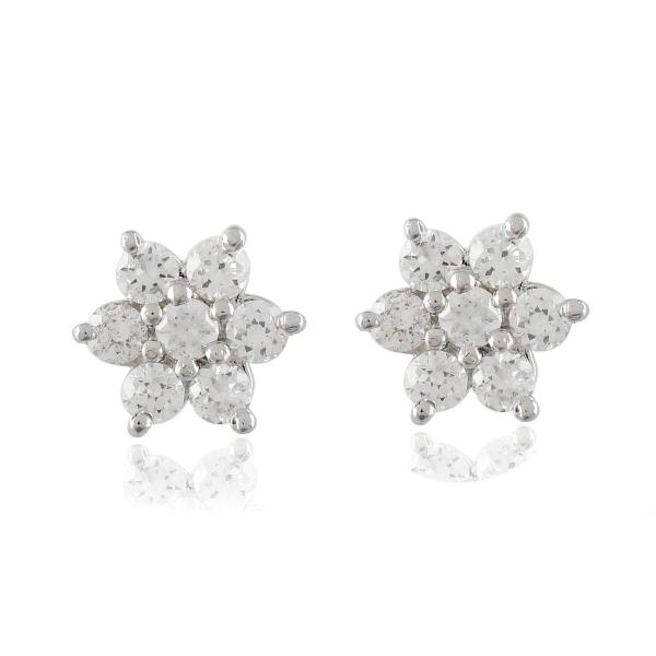 925 Sterling Silver Swarovski Zirconia Minimalistic Designer Stud Earrings