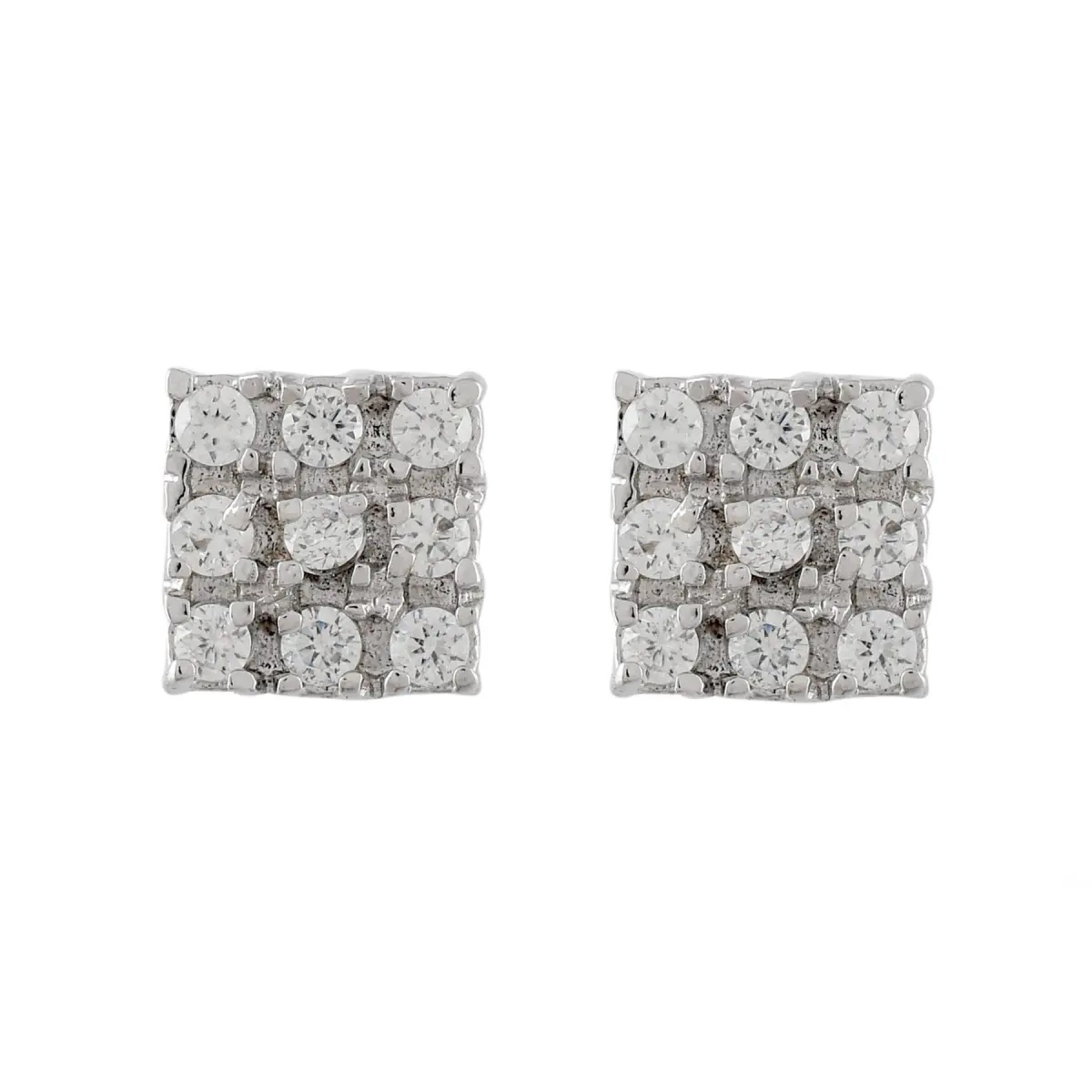 925 Sterling Silver Swarovski Zirconia Minimalistic Designer Stud Earrings