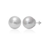 925 Sterling Silver Freshwater Pearl Shape Stud Earrings