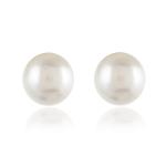 925 Sterling Silver Freshwater Pearl Shape Stud Earrings