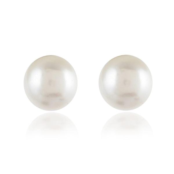 925 Sterling Silver Freshwater Pearl Shape Stud Earrings