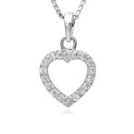 925 Sterling Silver Swarovski Zirconia Classic Pendent / Locket for Women & Girls