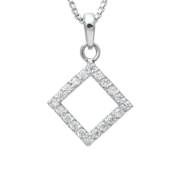 925 Sterling Silver Swarovski Zirconia Classic Pendent / Locket for Women & Girls