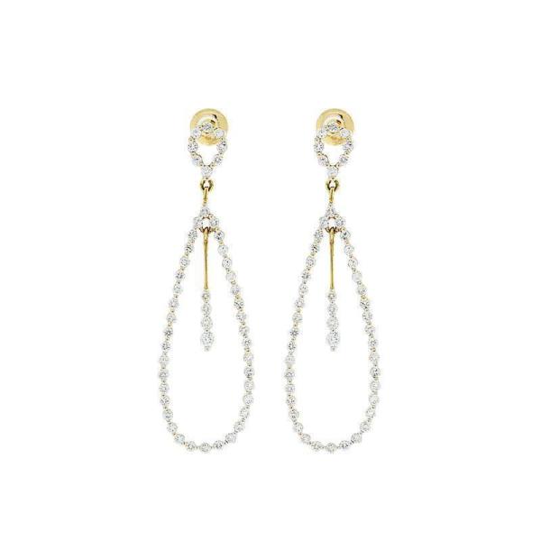 Oval Diamond Earrings