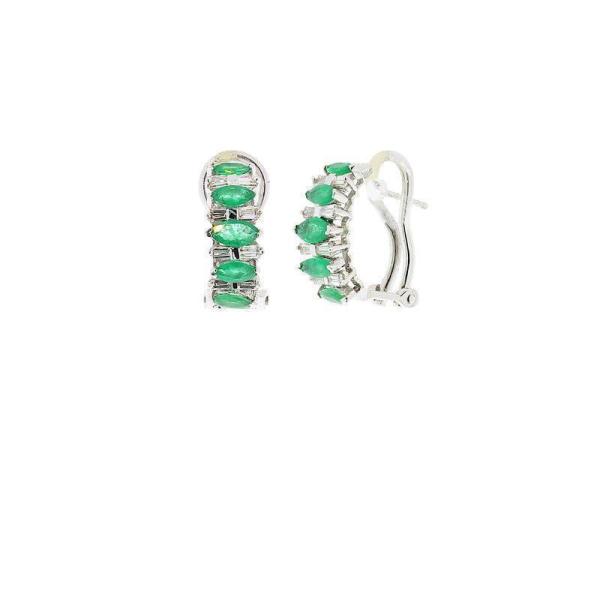 Emerald & Diamond Earrings