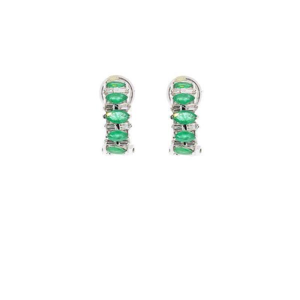 Emerald & Diamond Earrings