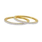 Custom made Tinsel 0.14 Pointer Moissanite Bangle by Solitairz Affair