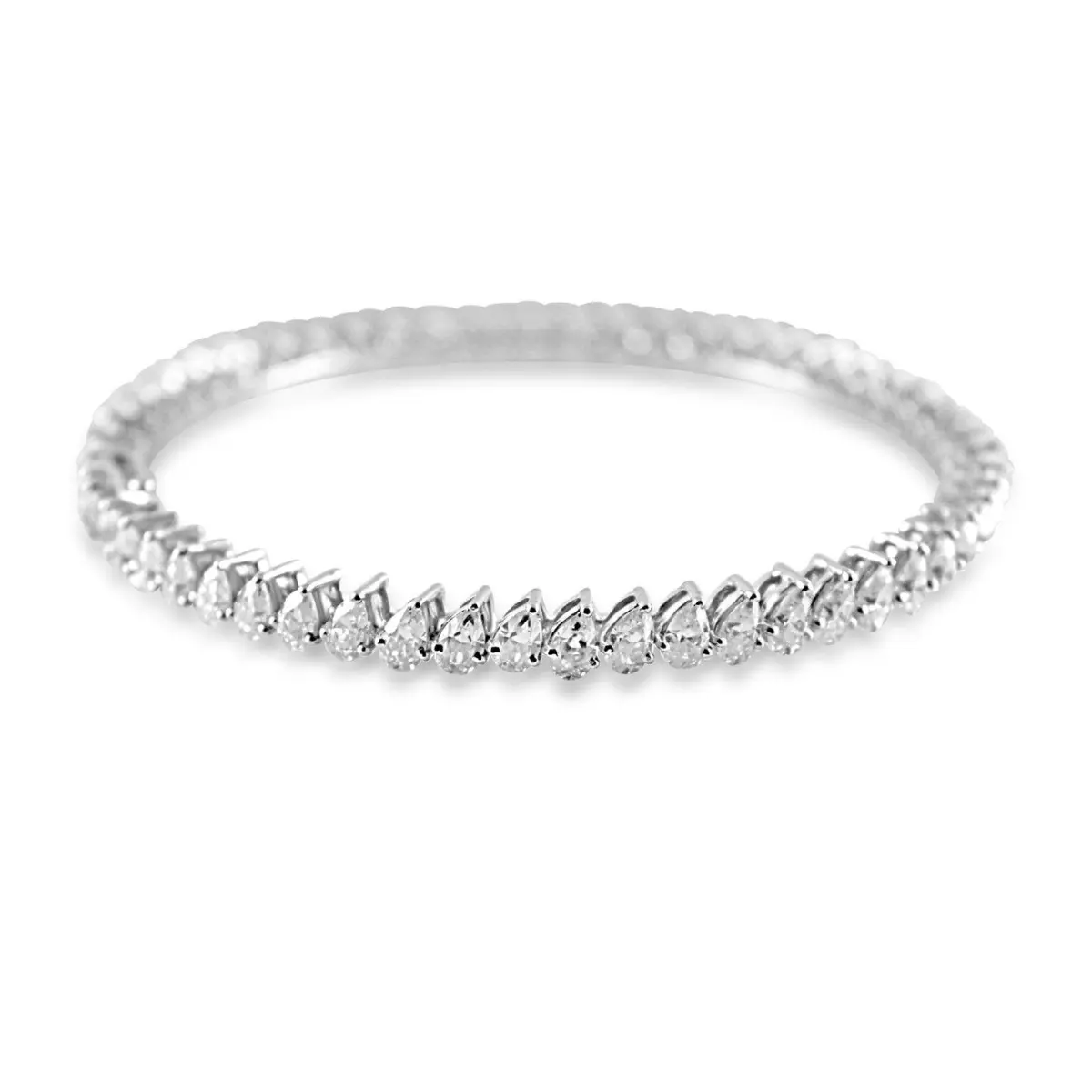 Custom made Anklet 0.20 Pointer Moissanite Bangle by Solitairz Affair