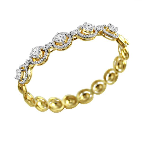 Custom made Sphere Moissanite Bracelet by Solitairz Affair