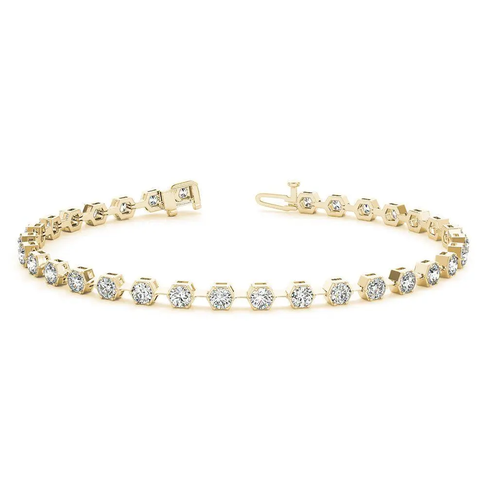 Custom made Appraise 0.05 Pointer Moissanite Bracelet by Solitairz Affair