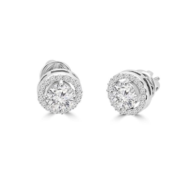 Custom Made Kaylee Moissanite Earring by Solitairz