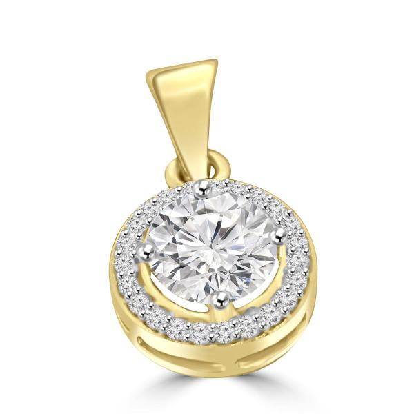 Custom made Charm Moissanite Pendant by Solitairz Affair