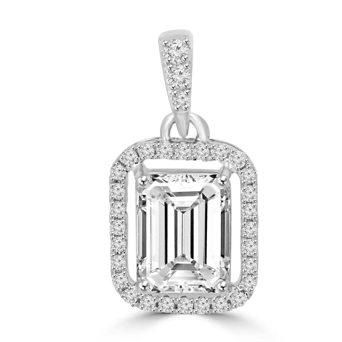 Custom made Lapel Moissanite Pendant by Solitairz Affair